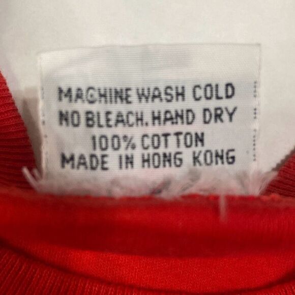 Vintage Single Stitch Dim Sum Shirts Red Embroidered Hong Kong T-Shirt Medium - Picture 11 of 12